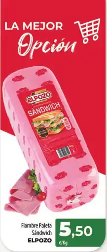 Spar Tenerife ELPOZO Fiambre Paleta Sándwich oferta
