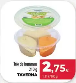Spar Tenerife TAVERNA Trío de hummus oferta