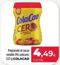 Spar Tenerife COLACAO Preparado al cacao soluble 0% azúcares oferta