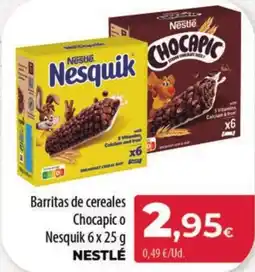 Spar Tenerife NESTLÉ Barritas de cereales Chocapico Nesquik oferta