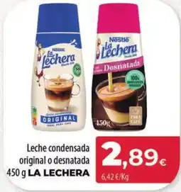 Spar Tenerife LA LECHERA Leche condensada original o desnatada oferta