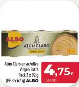 Spar Tenerife ALBO Atún Claro en ac/oliva Virgen Extra oferta