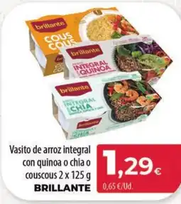 Spar Tenerife BRILLANTE Vasito de arroz integral con quinoa o chia o couscous oferta