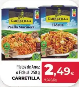 Spar Tenerife CARRETILLA Platos de Arroz o Fideuá oferta