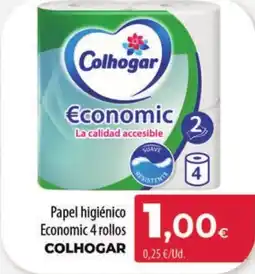 Spar Tenerife COLHOGAR Papel higiénico Economic 4 rollos oferta