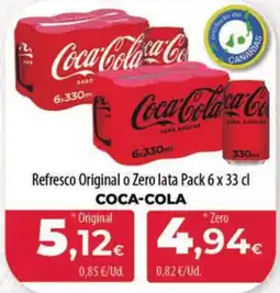 Spar Tenerife COCA-COLA Refresco Original o Zero oferta