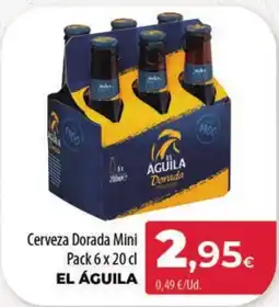 Spar Tenerife EL ÁGUILA Cerveza Dorada Mini oferta