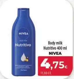 Spar Tenerife NIVEA Body milk Nutritivo oferta
