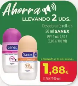 Spar Tenerife SANEX Desodorante roll-on oferta