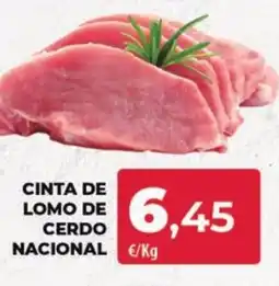 Spar Tenerife Cinta de lomo de cerdo nacional oferta