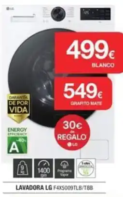 Milar LG Lavadora f4x5009tlb/tbb oferta