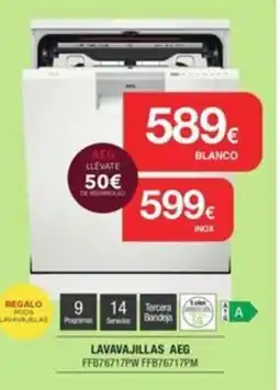 Milar AEG Lavavajillas ffb76717pw ffb76717pm oferta
