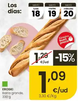 Eroski EROSKI Barra grande oferta