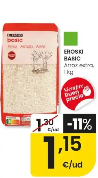 Eroski EROSKI BASIC Arroz extra oferta