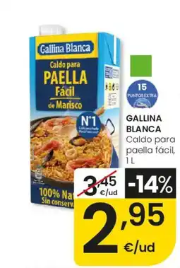 Eroski GALLINA BLANCA Caldo para paella fácil oferta