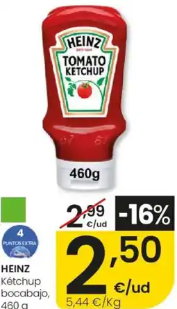 Eroski HEINZ Kétchup bocabajo oferta