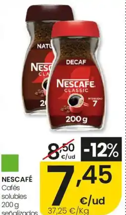 Eroski NESCAFÉ Cafés solubles señalizados oferta