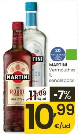 Eroski MARTINI Vermouthes señalizados oferta