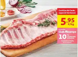 Alcampo Costillas de Cerdo, especial barbacoa oferta