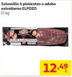Alcampo ELPOZO Solomillo 4 pimientas o adobo extratierno oferta