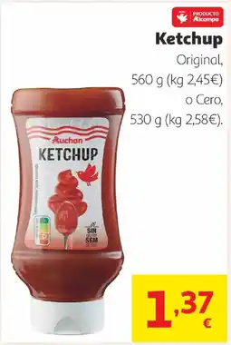 Alcampo AUCHAN Ketchup Original o Cero oferta
