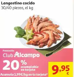 Alcampo Langostino cocido oferta