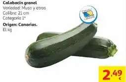 Alcampo Calabacín granel oferta