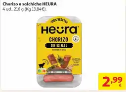 Alcampo HEURA Chorizo o salchicha oferta