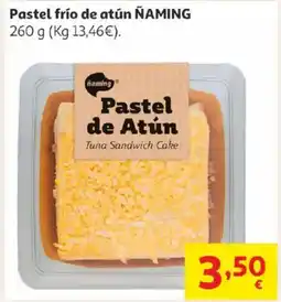 Alcampo ŇAMING Pastel frío de atún oferta
