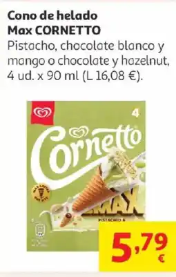 Alcampo CORNETTO Cono de helado Max oferta