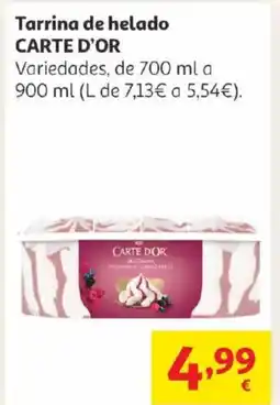 Alcampo CARTE D'OR Tarrina de helado oferta