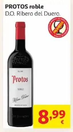 Alcampo PROTOS roble D.O. Ribera del Duero. oferta