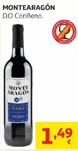 Alcampo MONTEARAGÓN D.O Cariñena. oferta