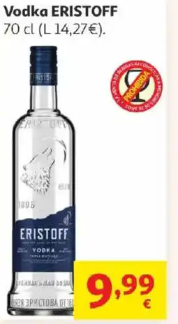 Alcampo ERISTOFF Vodka oferta