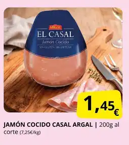Supermercados MAS ARGAL Jamón cocido casal oferta