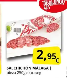 Supermercados MAS Salchichón málaga oferta