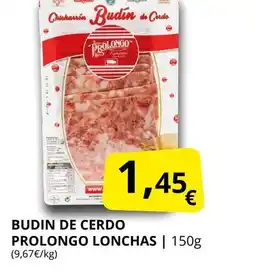 Supermercados MAS PROLONGO Budin de cerdo lonchas oferta