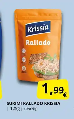 Supermercados MAS KRISSIA Surimi rallado oferta