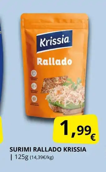 Supermercados MAS KRISSIA Surimi rallado oferta
