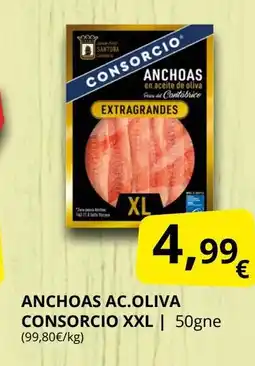 Supermercados MAS CONSORCIO Anchoas ac.oliva xxl oferta