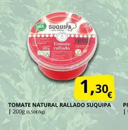 Supermercados MAS SUQUIPA Tomate natural rallado oferta
