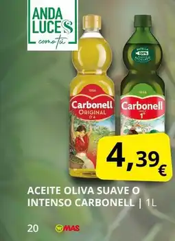 Supermercados MAS CARBONELL Aceite oliva suave o intenso oferta