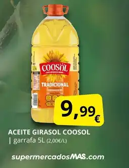 Supermercados MAS COOSOL Aceite girasol oferta