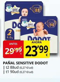 Supermercados MAS DODOT Pañal sensitive oferta