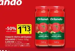 Supermercados MAS ORLANDO Tomate frito artesano oferta