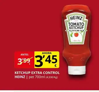 Supermercados MAS HEINZ Ketchup extra control oferta