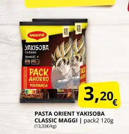 Supermercados MAS MAGGI Pasta orient yakisoba classic maggi oferta