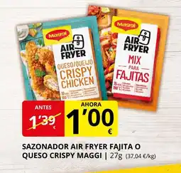 Supermercados MAS MAGGI Sazonador air fryer fajita o queso crispy oferta