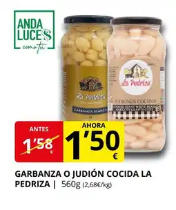 Supermercados MAS LA PEDRIZA Garbanza o judión cocida oferta