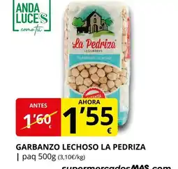Supermercados MAS LA PEDRIZA Garbanzo lechoso oferta